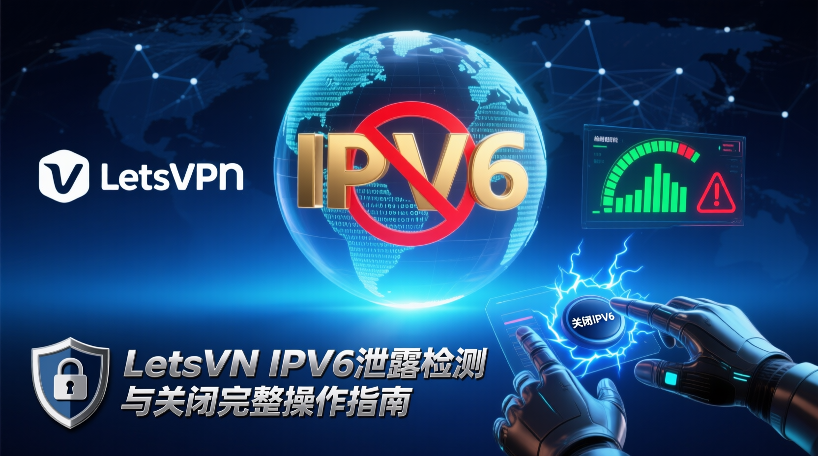 LetsVPN IPv6泄露检测, LetsVPN关闭IPv6步骤, IPv6泄露检测工具, 如何关闭IPv6防止泄露, VPN IPv6暴露风险, Windows禁用IPv6教程, macOS关闭IPv6方法, LetsVPN安全设置, IPv6泄露测试网站, VPN隐私保护最佳实践