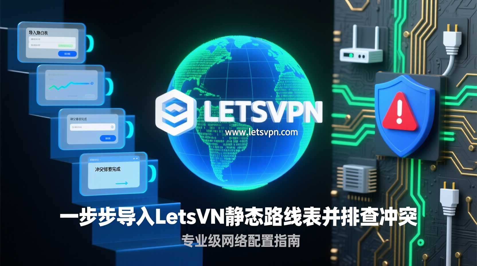 LetsVPN静态路由表导入, 静态路由表冲突排查, 如何导入LetsVPN路由表, LetsVPN路由冲突解决方法, 静态路由表配置教程, VPN路由管理最佳实践, 路由表优先级设置, LetsVPN策略路由对比